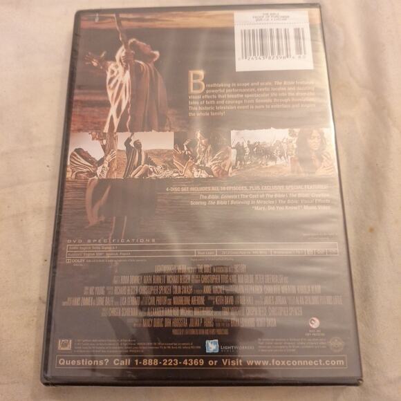 The Bible The Epic Miniseries 4 Disc Box Set 2007 New Factory Sealed - Picture 3 of 6